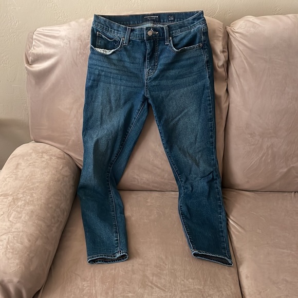 Lucky Brand Women's Mid Rise Skinny Ava Skinny Jeans Zipper Fly Stretch - Picture 2 of 6